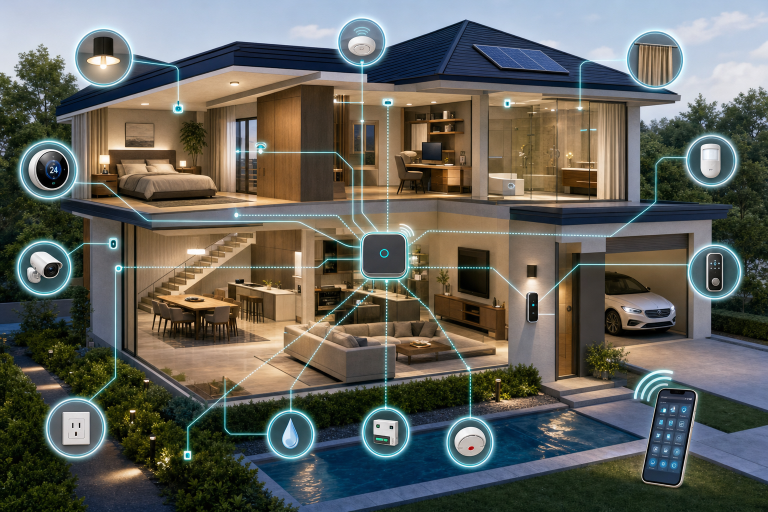 Connected smart home automation system