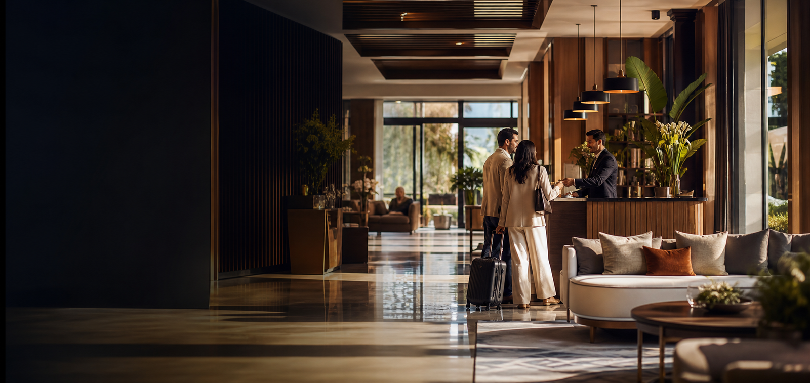 Hospitality website and booking journey