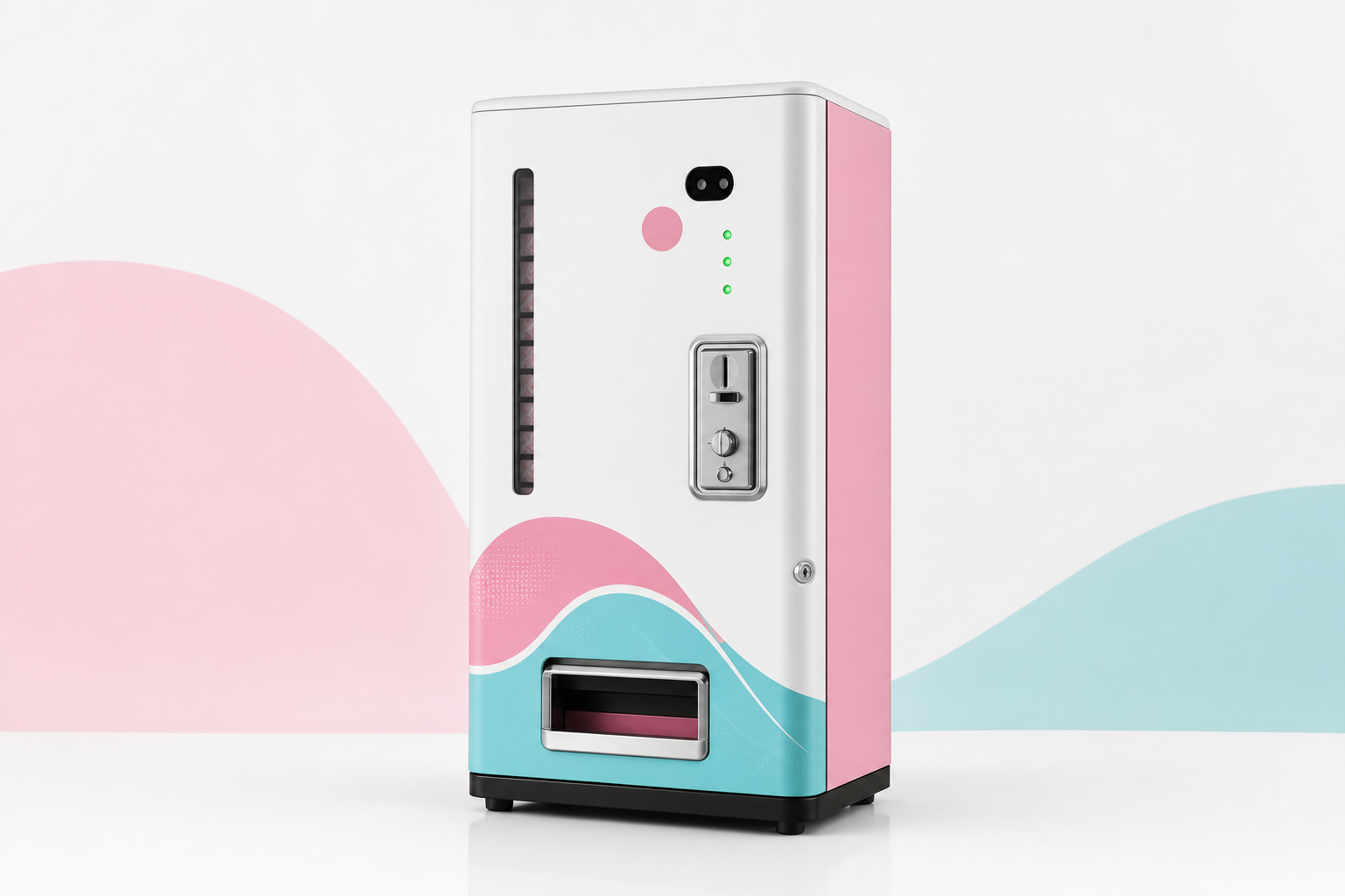 SakhiCare automatic coin based sanitary napkin vending machine product mockup