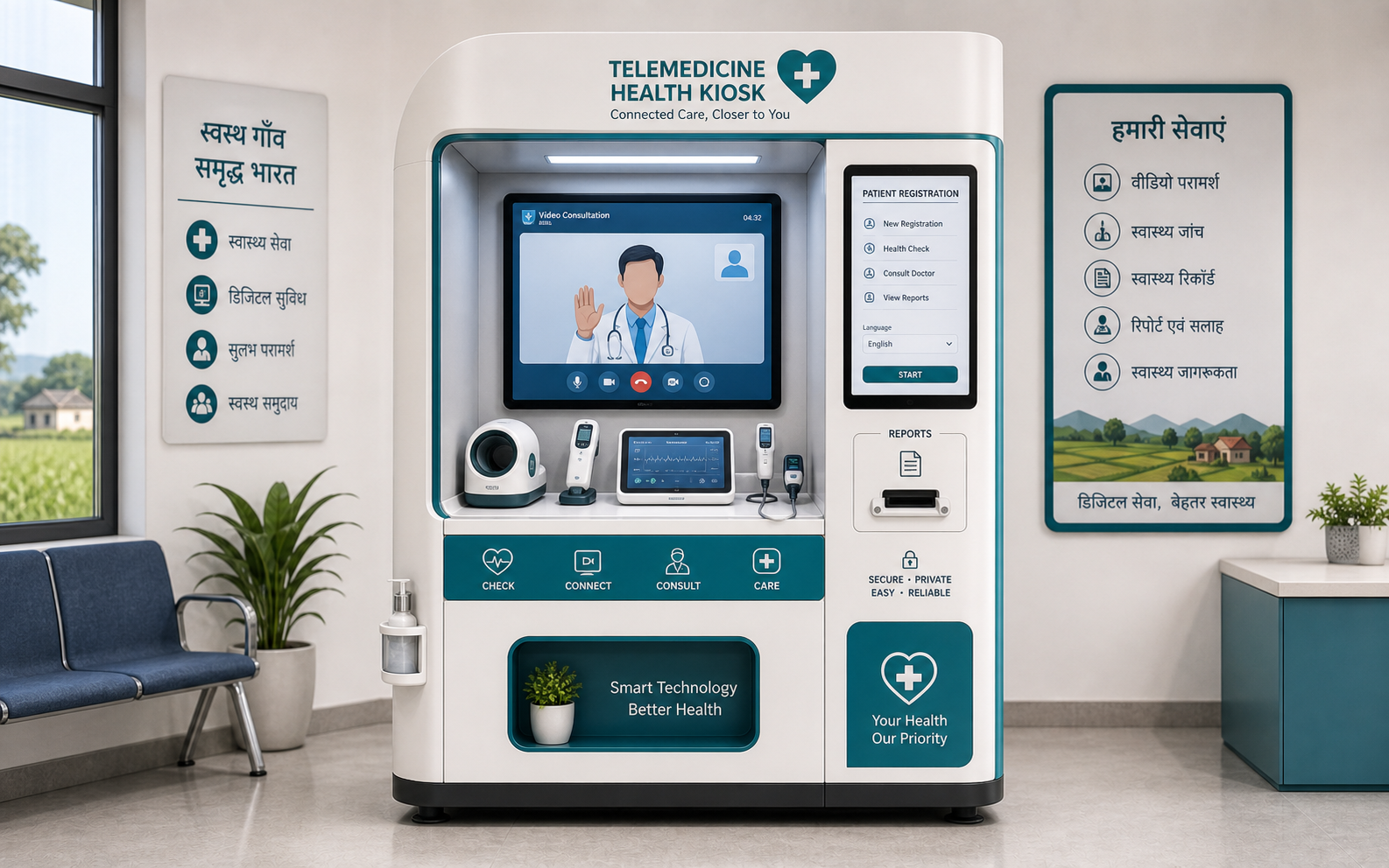 Telemedicine Health Kiosk