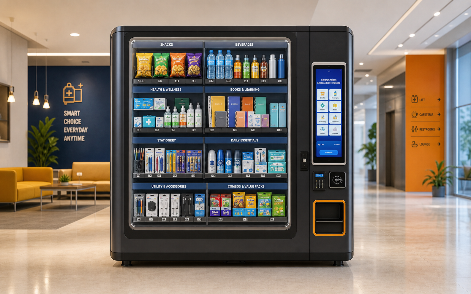 Custom Multi-Product Vending Machine product representation